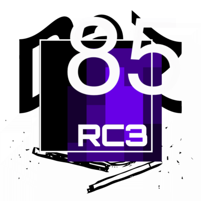 RC3 und Das Logo mit der Zahl 85